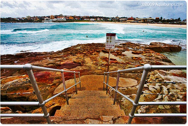 Even though its stormy, the water is warm