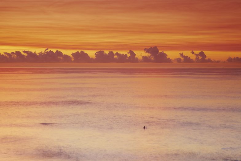 Lone Surfer at Dawn Aquabumps img_9352