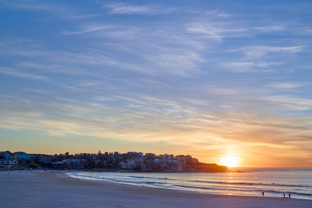 Bondi Beach at sunrise this morning