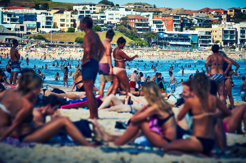 Bondi, last Saturday, just a few people around...