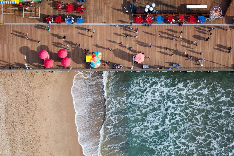 Pier Contrasts, Santa Monica CA USA