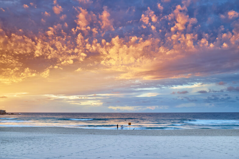 Bondi Beach, Skies lit up like a Christmas Tree