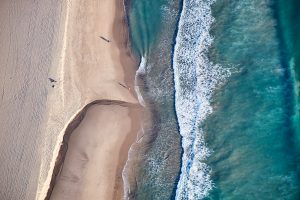 Santa Monica, USA, shore cuts