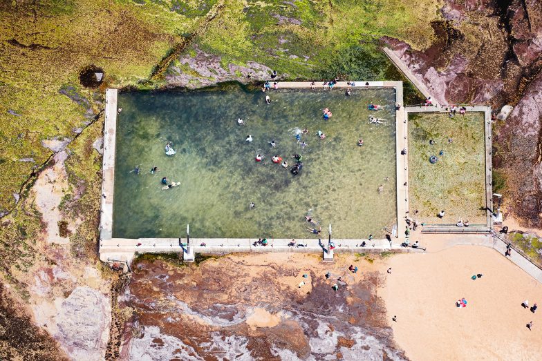 Mona Vale Pool at low tide