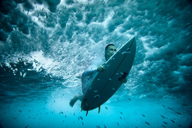 Cameron Hoy, our duck diving specialist. Mentawais