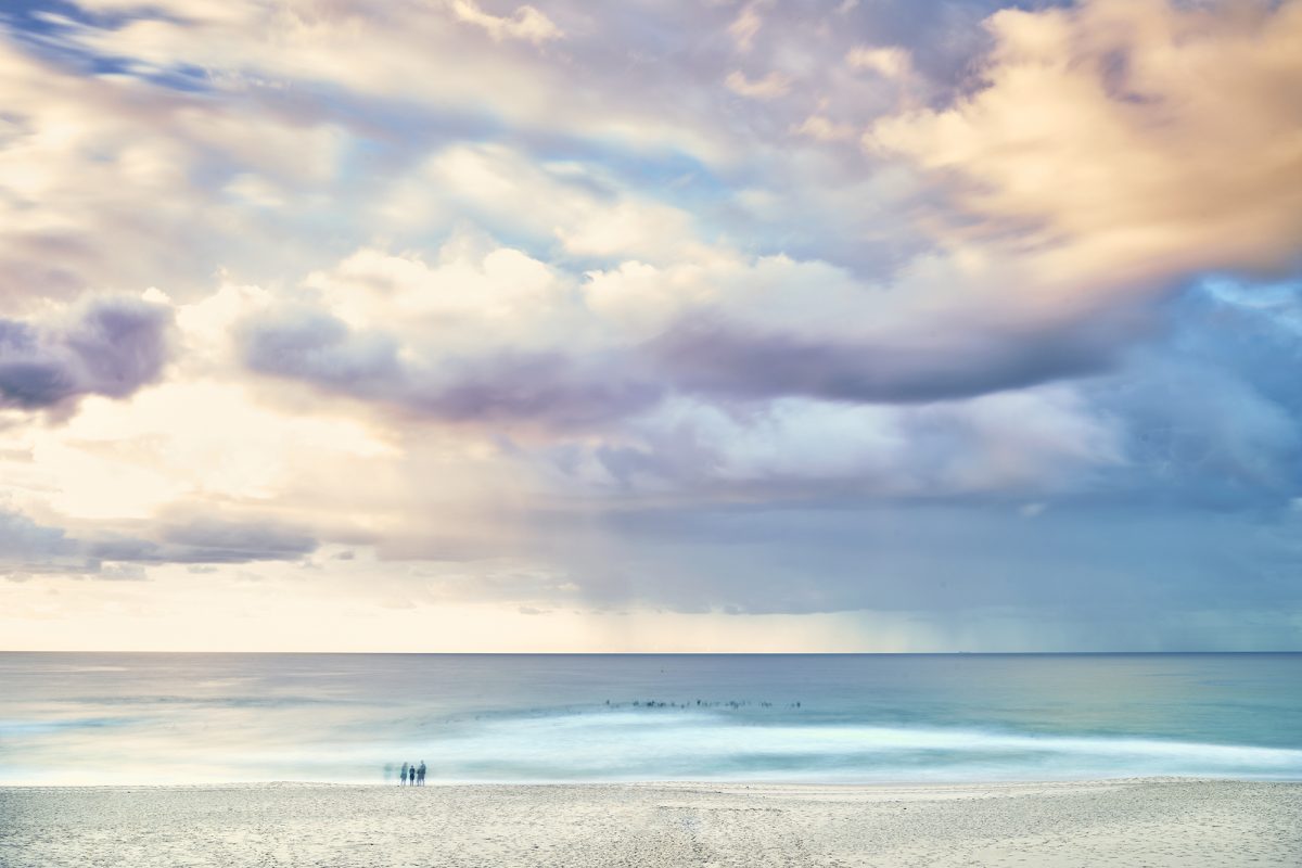 Bondi Beach, this morning, subtle hues