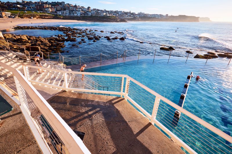 Bronte Pool, as quiet as ever this morning