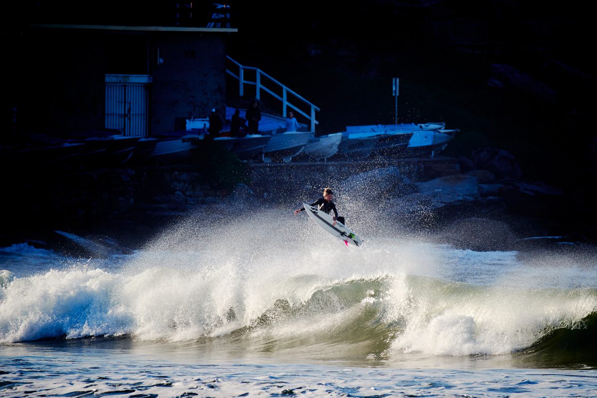 Grayson Hinrichs blowing up at North Bondi