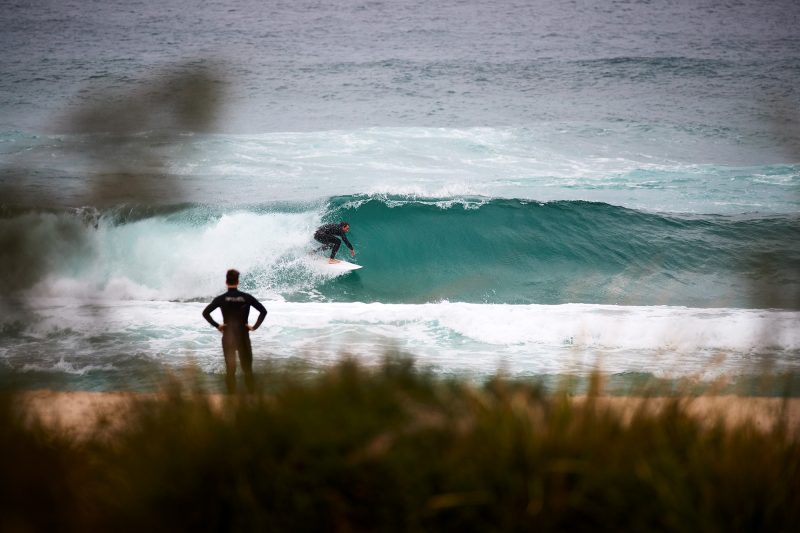 Ian Wallace, one of the oldest groms on the beach