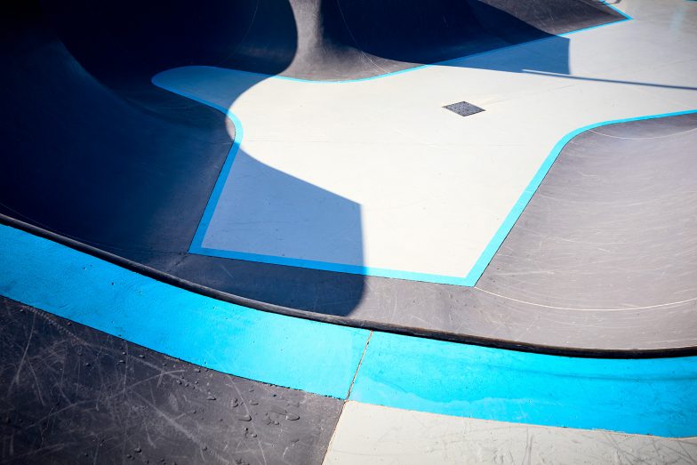 The Bondi Skatepark with a new coat of paint! Fancy.