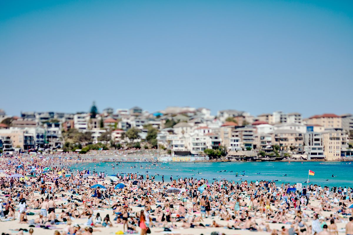 Wowser, yesterday at Bondi was rammed