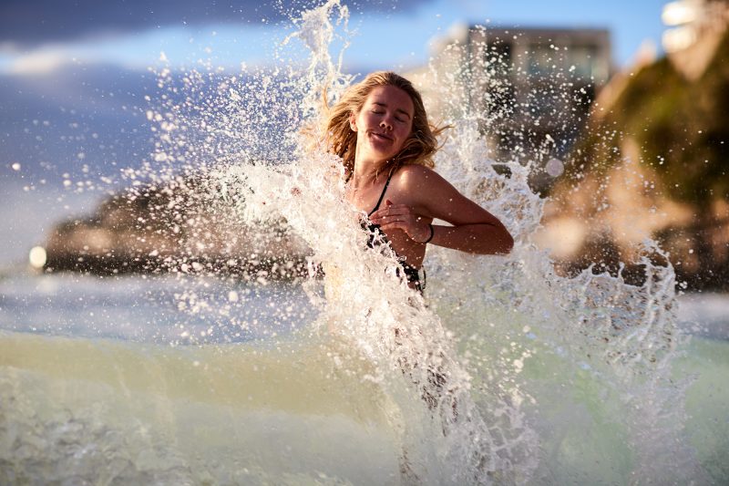 Teneal really enjoying her morning swim today at South Bondi!