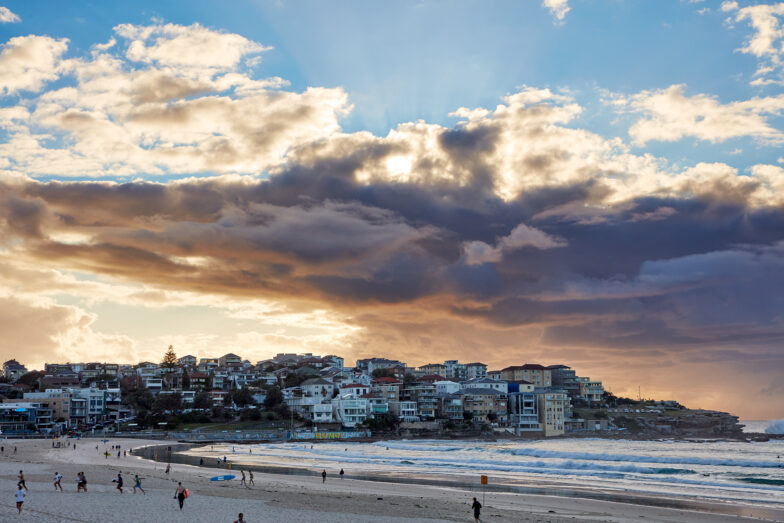 Morning clouds parked over Ben Buckler