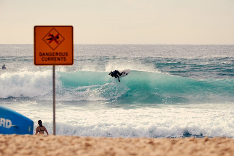 Beau Walker ripping the lip off a South Bondi bowl