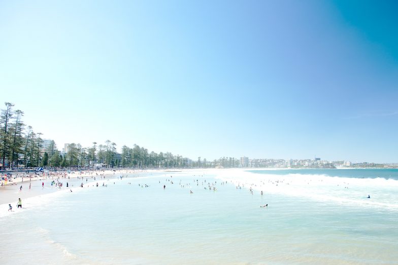 Manly, it's a bigger beach at 1.4 km long