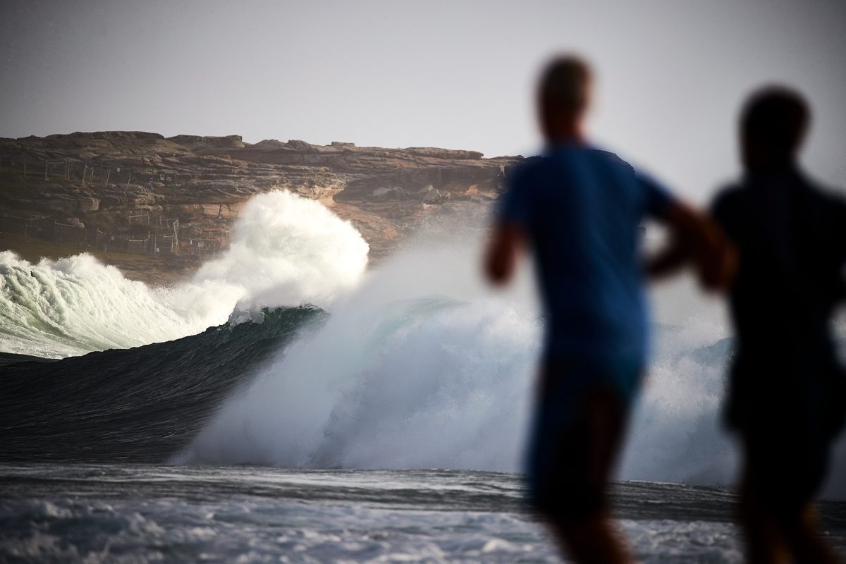 Lots of swell today, heaps of water moving