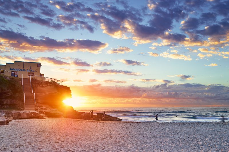 Tamarama 6:18am, sunrise