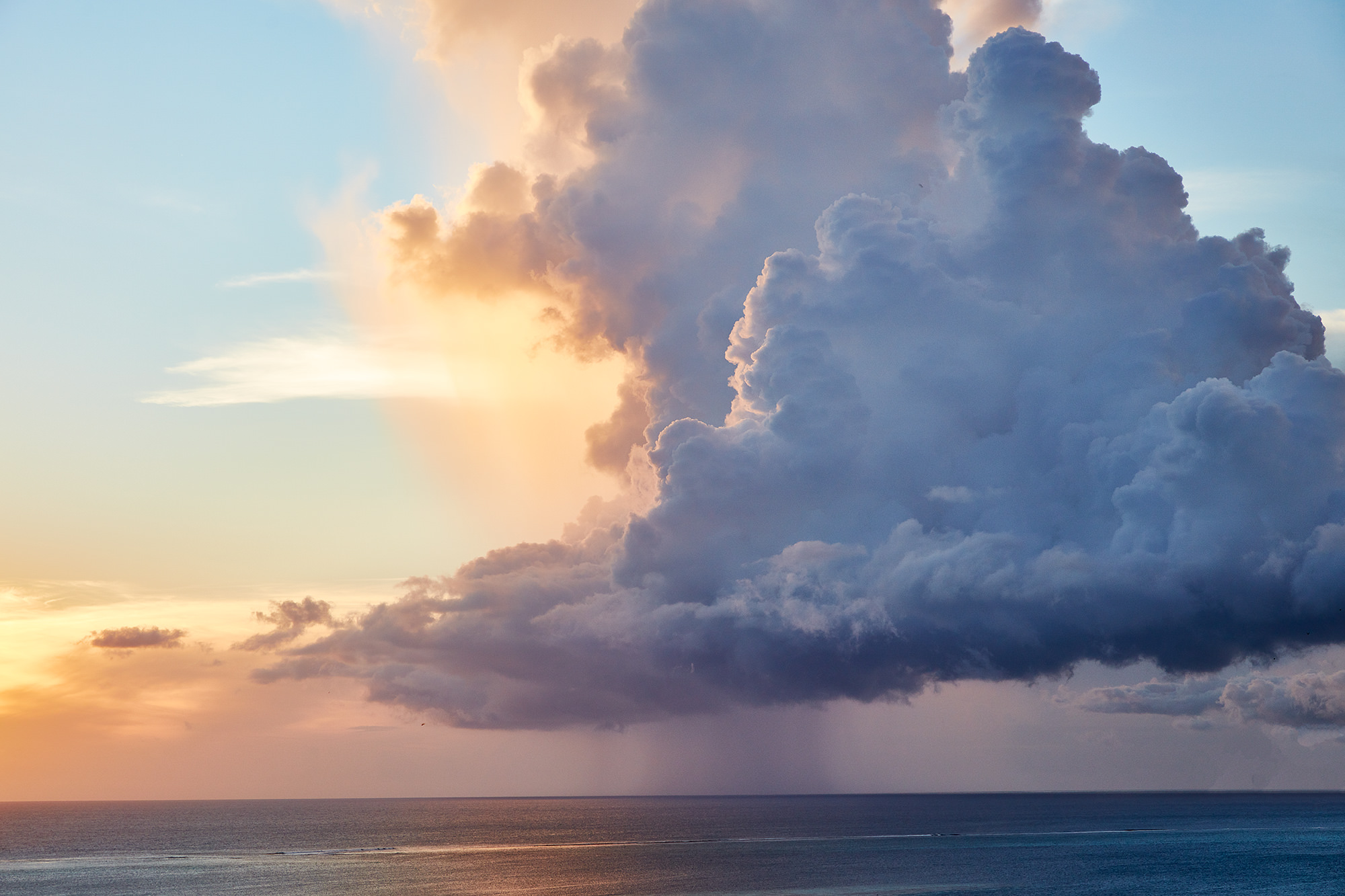 Volatile weather, storms clouds arriving