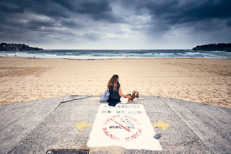 Quite a different day to yesterday, Bondi 7:30am