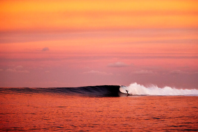 Kinsey Yuen surfing the most colourful waves I’ve ever seen.