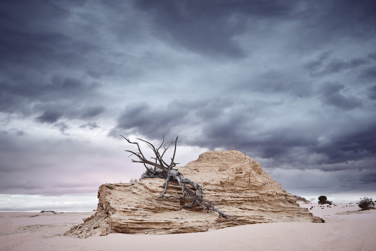 Mungo National Park. An ancient dried up lake