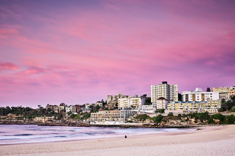 South Bondi dressed up in pinks this morning