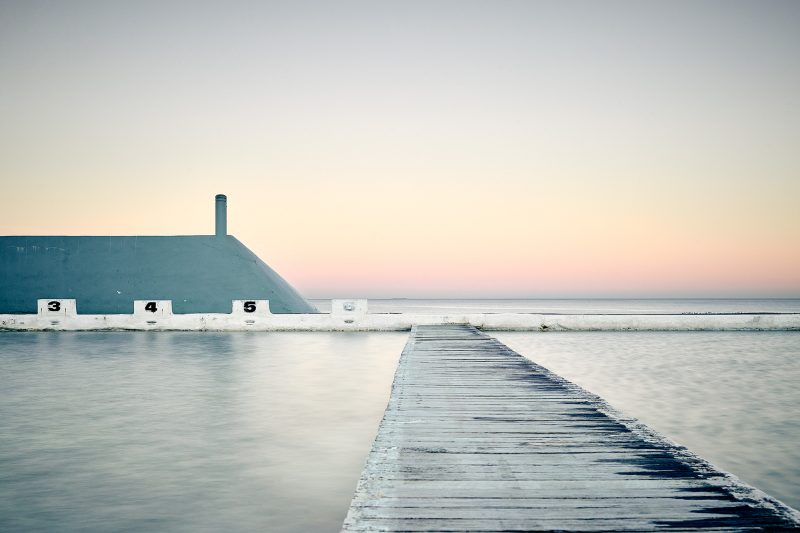 Newcastle Baths, in pastels