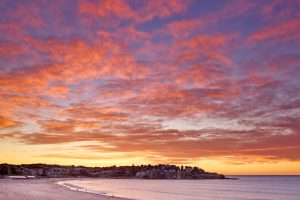 Quite an intense sunrise this morning down at Bondi