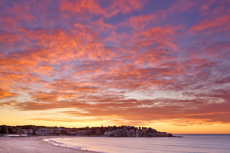 Quite an intense sunrise this morning down at Bondi