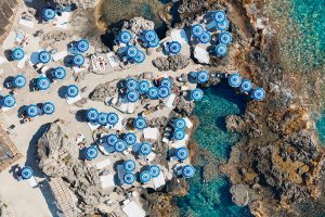 The world famous beach club - La Fontelina, Capri