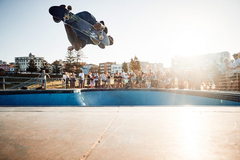 Ishod Wair flying high in the Bondi Bowls this week