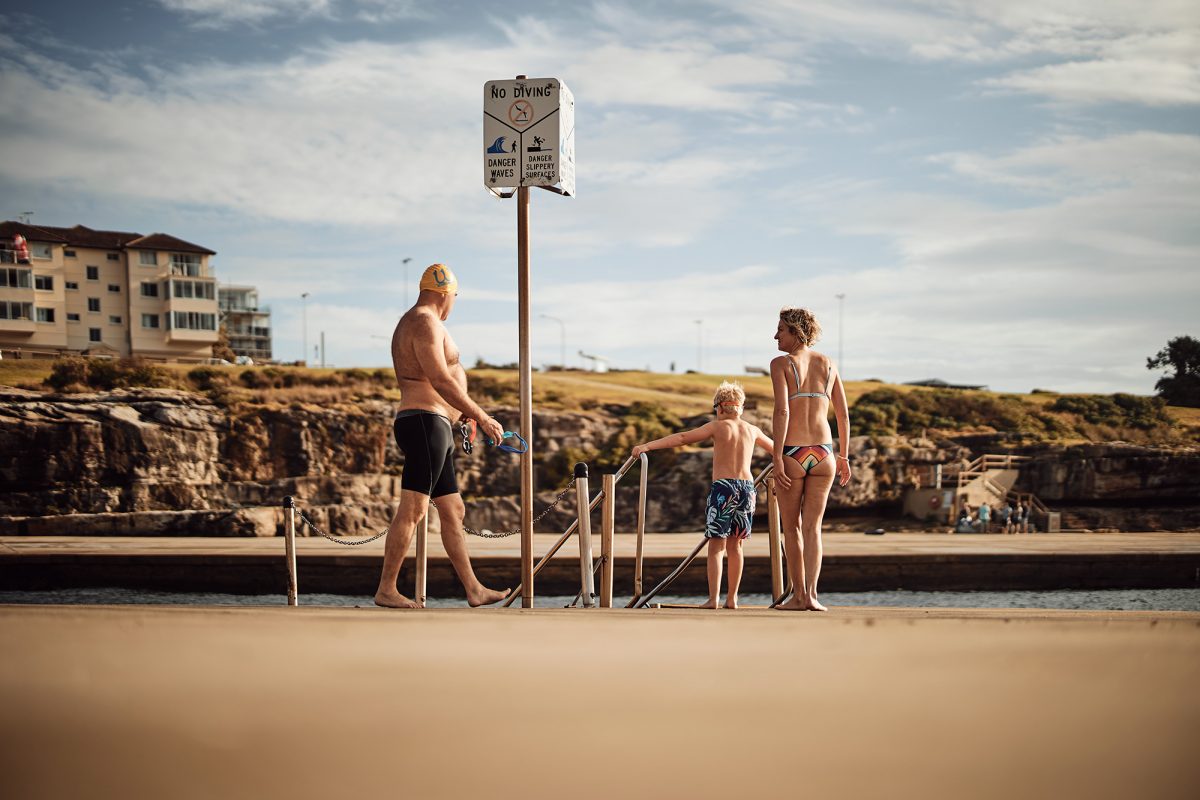 Family swim, Clovelly