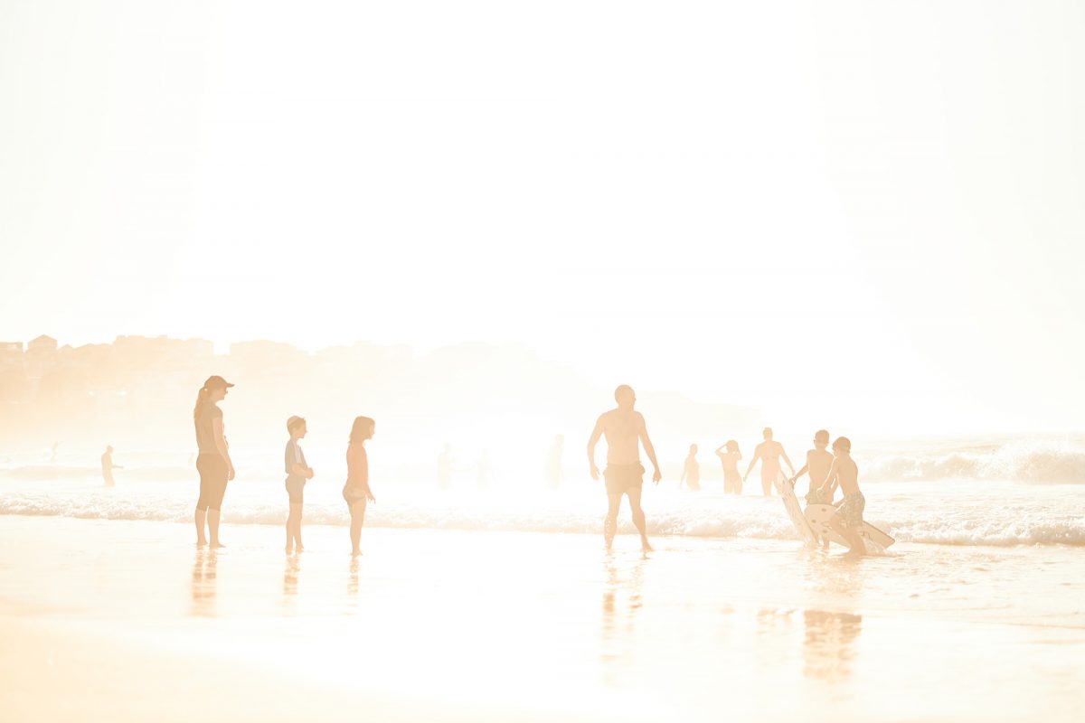 Mist and golden light - blown out at North Bondi this morning