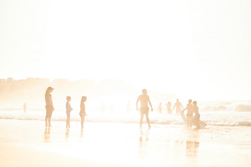 Mist and golden light - blown out at North Bondi this morning