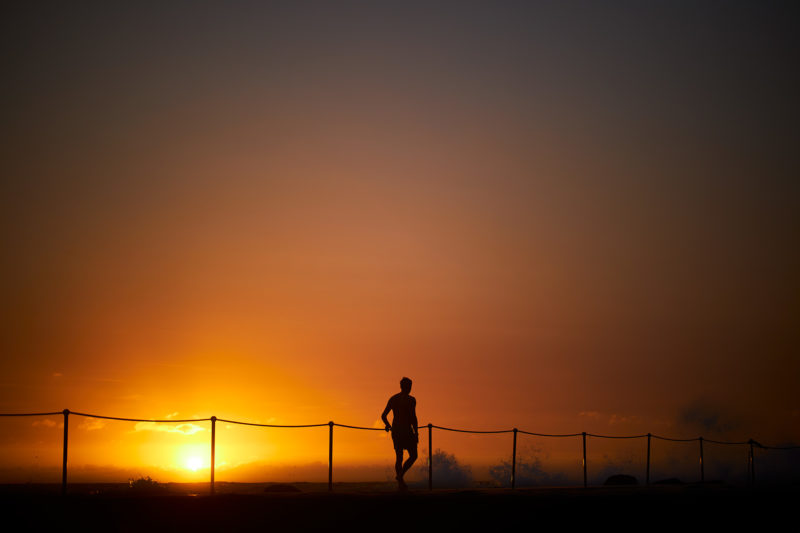 Sunrise firewalkers, Bronte pool