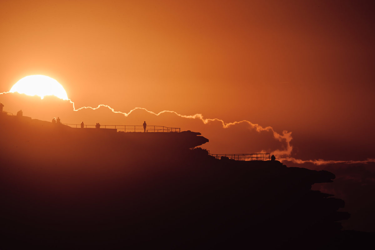 Late sunrise over Ben Buckler