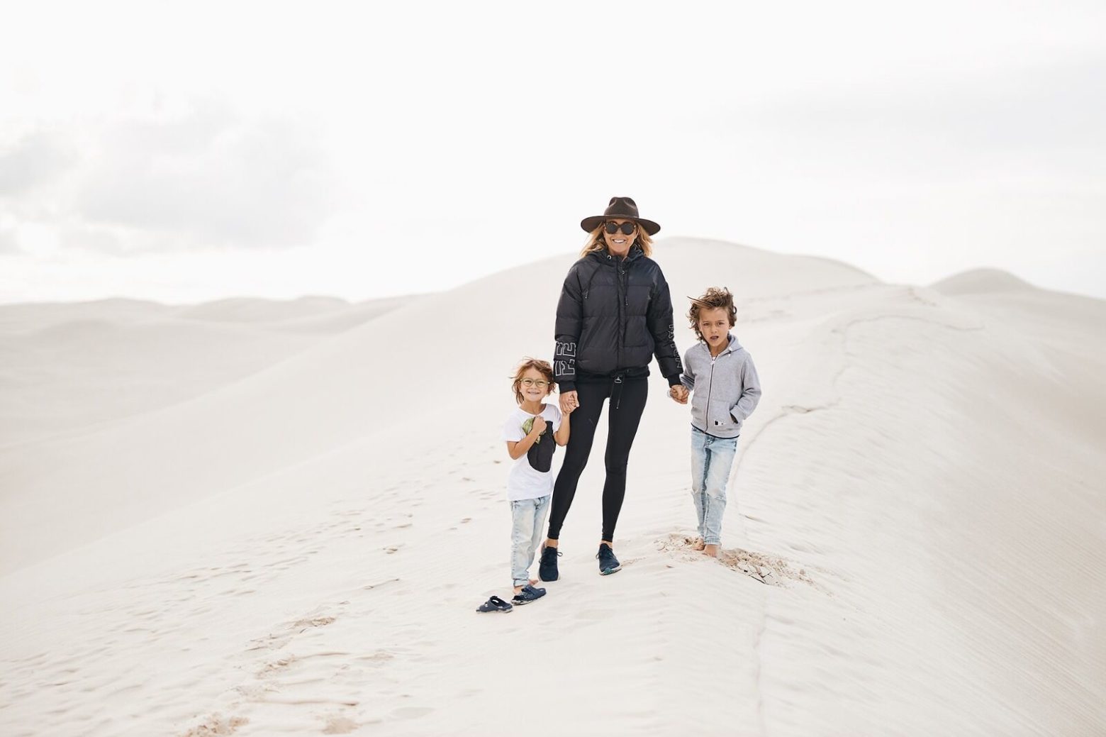 Deb and the kids at Esperance