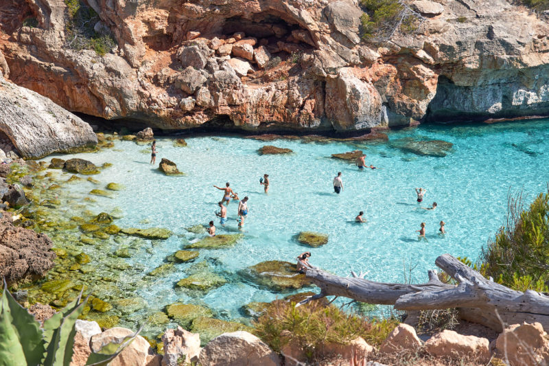 Swimmers paradise, Calos De Moro, Mallorca, Spain