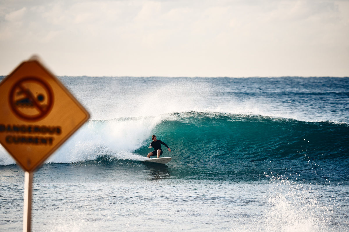 Ed Cunningham, single fin, set wave, rake