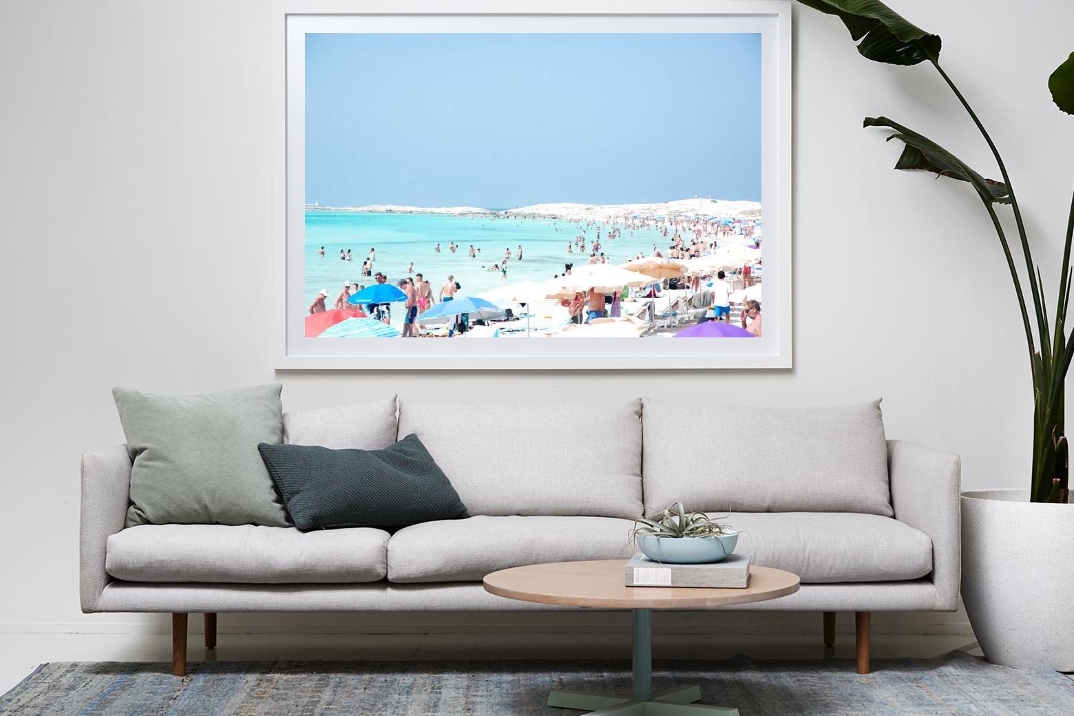 'Formentera Summer' White Wood Shadowbox 167cm x 118cm