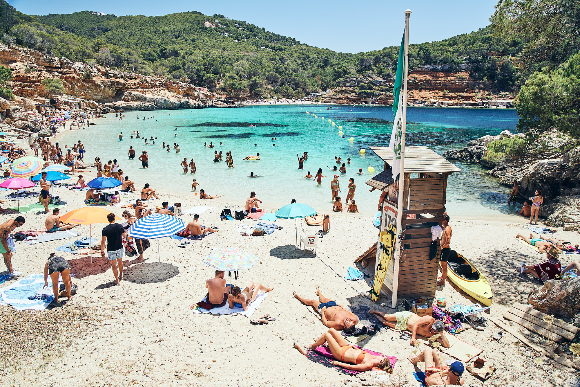 One of our favourite beaches, Cala Saladeta, Ibiza