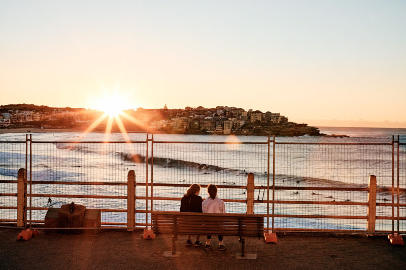 Winter warmth coming over Ben Buckler. Bondi.