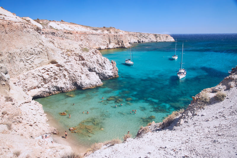 A protected cove - Tsigrado Beach, Milos