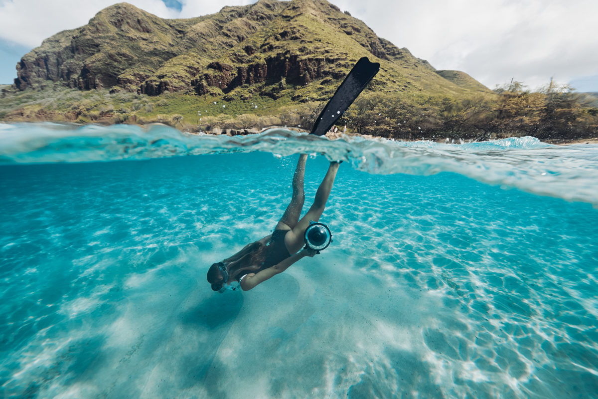 Asia Bryne and that amazing back drop. West Coast Oahu - always a treat to shoot