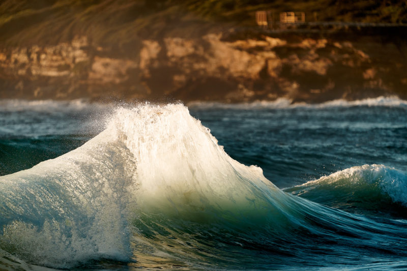 Maroubra, lucky timing with the backwash and light