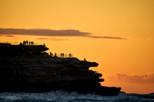 Sunrise, always a crowd pleaser at Bondi