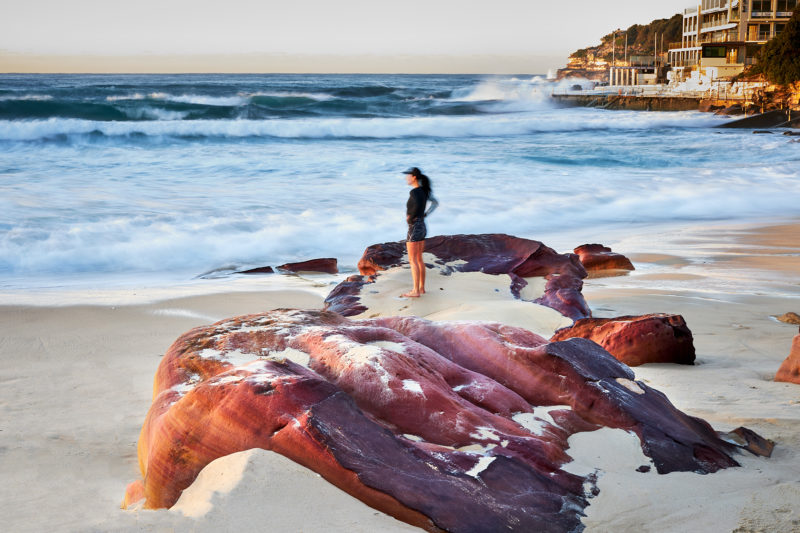 When South Bondi's Red Rocks are showing - means big swells and heavy erosion