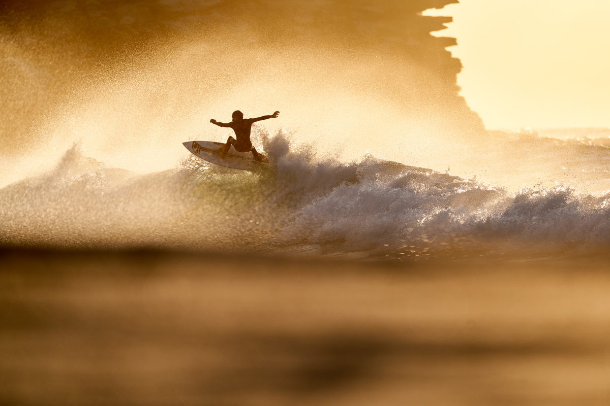 The Groms at Bronte have a crack on a rare set wave