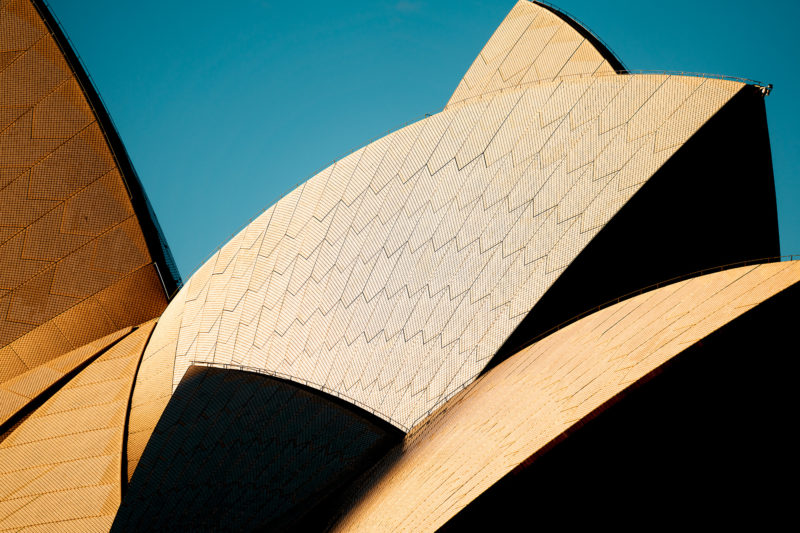 Utzon's famous sails of Sydney Opera House