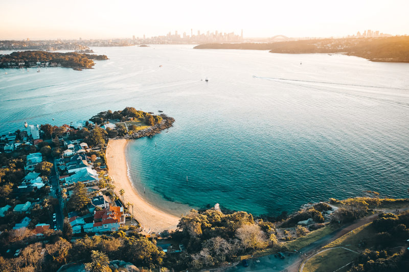 Camp Cove, Sydney Harbour at sunset